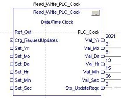 Picture of PLC Clock (Read Write)